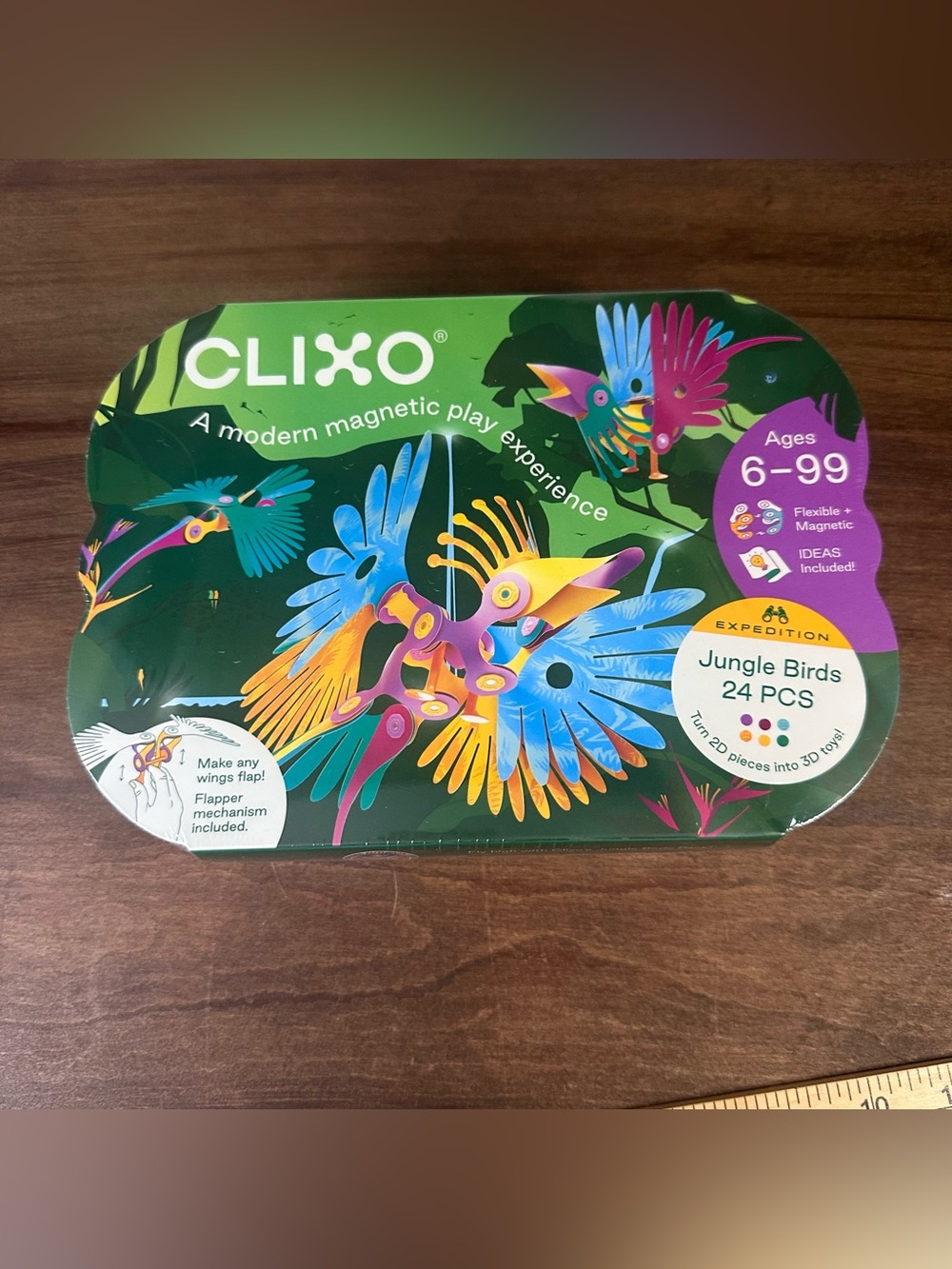 Clixo Jungle Birds Magnetic Building Set Tropical Birds Construction STEM Toy